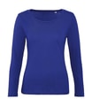 Dames T-shirt Lange Mouw B&C Inspire TW071 Cobalt Blue